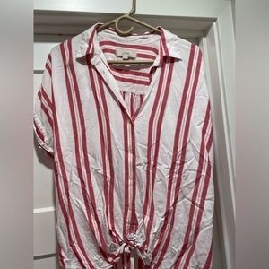 Loft women’s button up t shirt